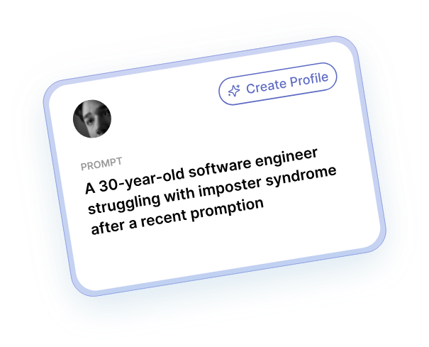 AI client profile card